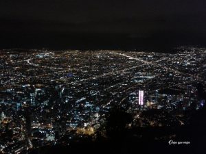 Bogotá de noche, vista desde Monserrate