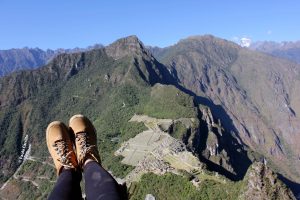 Yo en la cima del Huayna Picchu