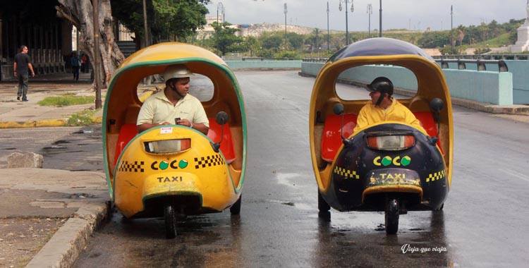 Cocotaxis en Cuba