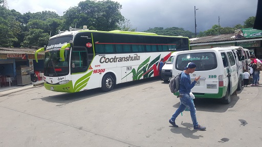 Los buses para ir a Putumayo, Colombia