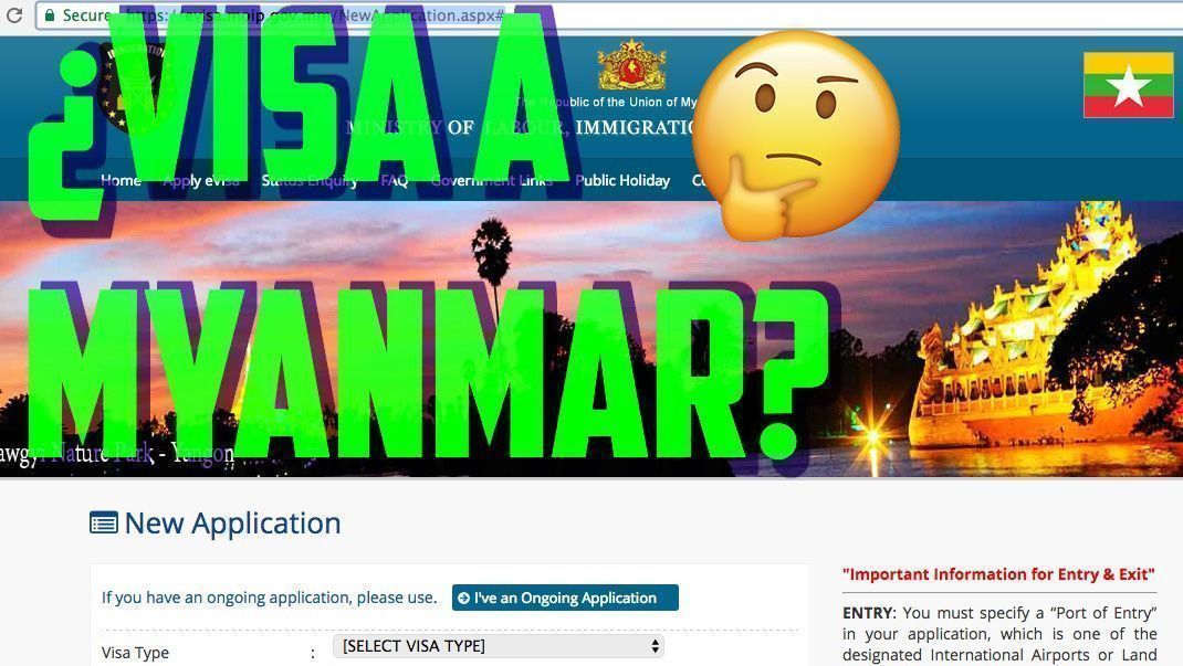 La visa a Myanmar es fácil