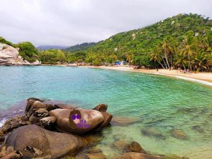 Playa de Cabo San Juan, la más popular del Parque Tayrona