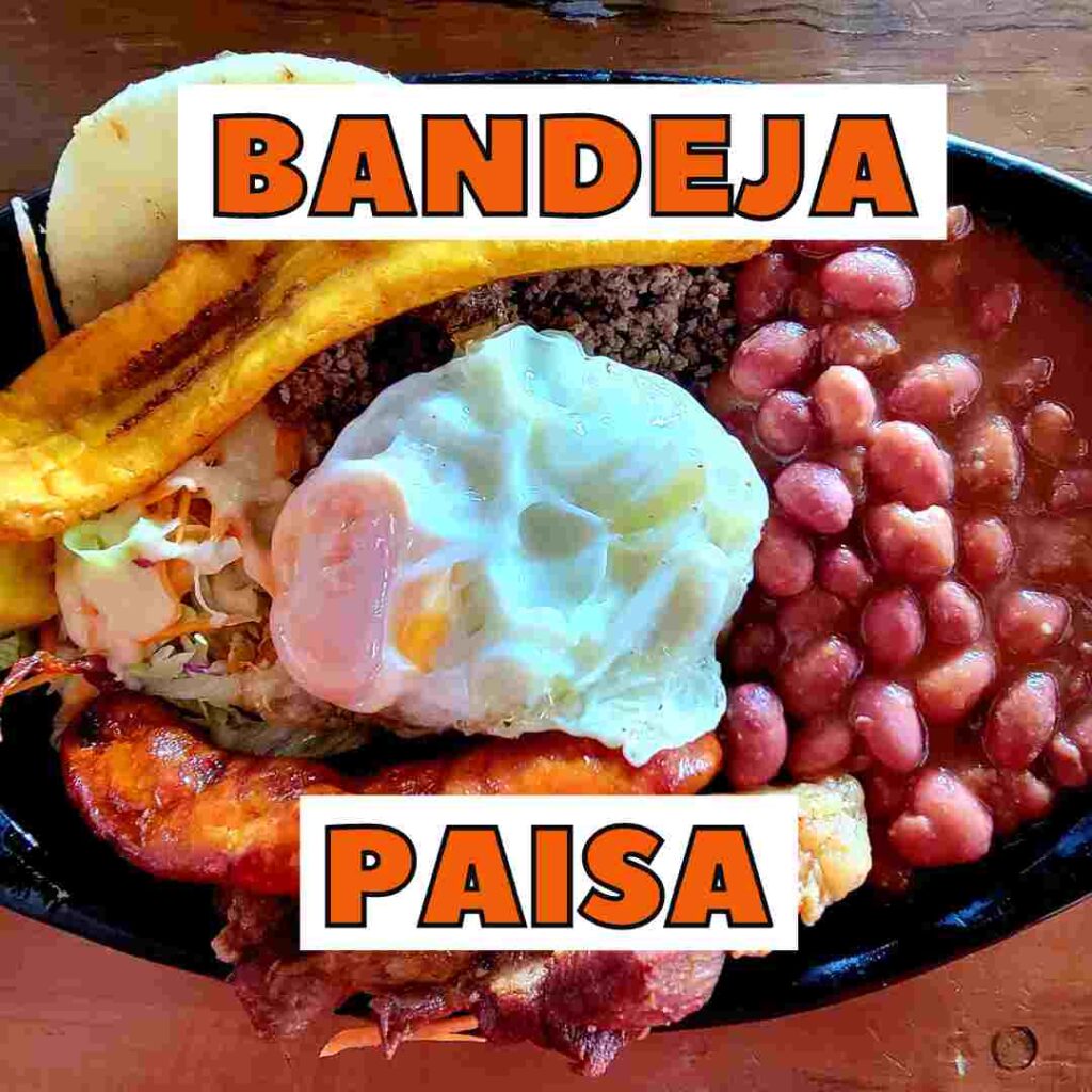 bandeja paisa típica de antioquia