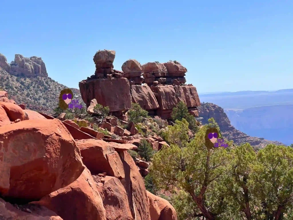Marion Point en Nankoweap Trail Grand Canyon